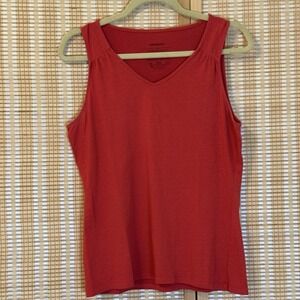 Patagonia M Tank Top Organic Cotton Blend Red Activewear Workout Casual Sports